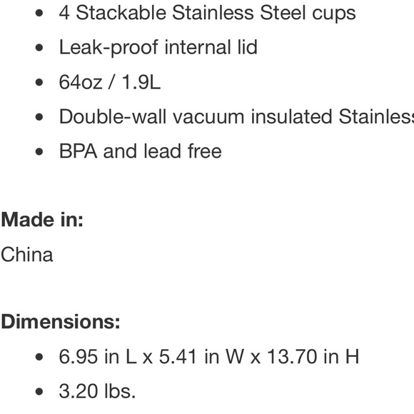 Manna 64OZ Green Stainless Steel Jug Set - Picture 7 of 7